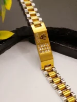 Rolex Diamond Presidential Silver & Gold Bracelet - Two Tone Luxury - Image 3