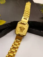 Versace Medusa Watch-Style Gold Plated Bracelet - Men's Luxury - Image 3