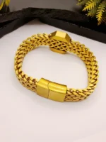 Rolex Style Gold Plated Bracelet for Men - Luxury Wristwear - Image 4