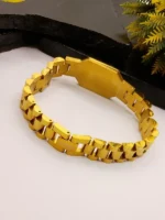 Versace Medusa Watch-Style Gold Plated Bracelet - Men's Luxury - Image 5