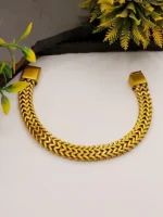 Luxury Gold Byzantine Chevron Link Bracelet for Men - Image 5