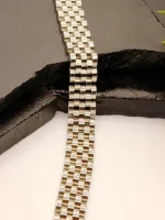 Double Row Silver Stainless Steel Bracelet for Men – 10mm & 12mm - Image 3