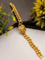 Heavy Cuban Chain with Bold Medusa Pendant - Image 5