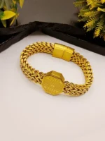 Rolex Style Gold Plated Bracelet for Men - Luxury Wristwear - Image 2