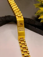 Rolex Diamond Presidential Gold Bracelet - Luxury Men's Jewelry - Image 3