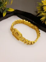 Versace Medusa Watch-Style Gold Plated Bracelet - Men's Luxury