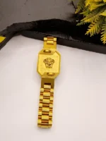 Versace Medusa Watch-Style Gold Plated Bracelet - Men's Luxury - Image 4