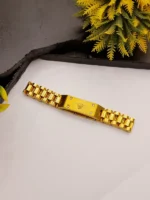 Rolex Square Crown Gold Plated Bracelet with 4 Diamond Corners - Image 6