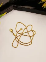 Gold Box Chain Necklace – Classic Thin Curb Unisex Design - Image 5