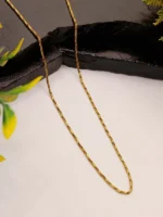 Gold Box Chain Necklace – Classic Thin Curb Unisex Design - Image 2