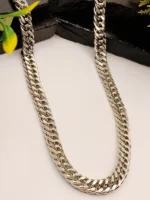 Bold Cuban Link Silver Chain for Men – Thick Heavy Silver Necklace with Mirror Polish - Image 3