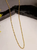 Gold Box Chain Necklace – Classic Thin Curb Unisex Design - Image 4