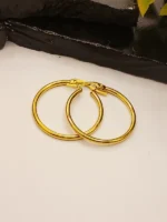 Simple Thin Classic Gold Hoop Earrings for Women